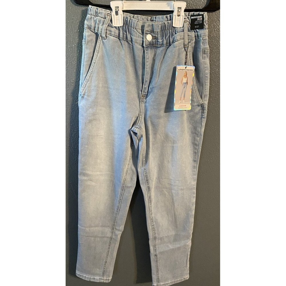 Simple Society Paperbag Jeans Womens 5 26x27 New With Tags